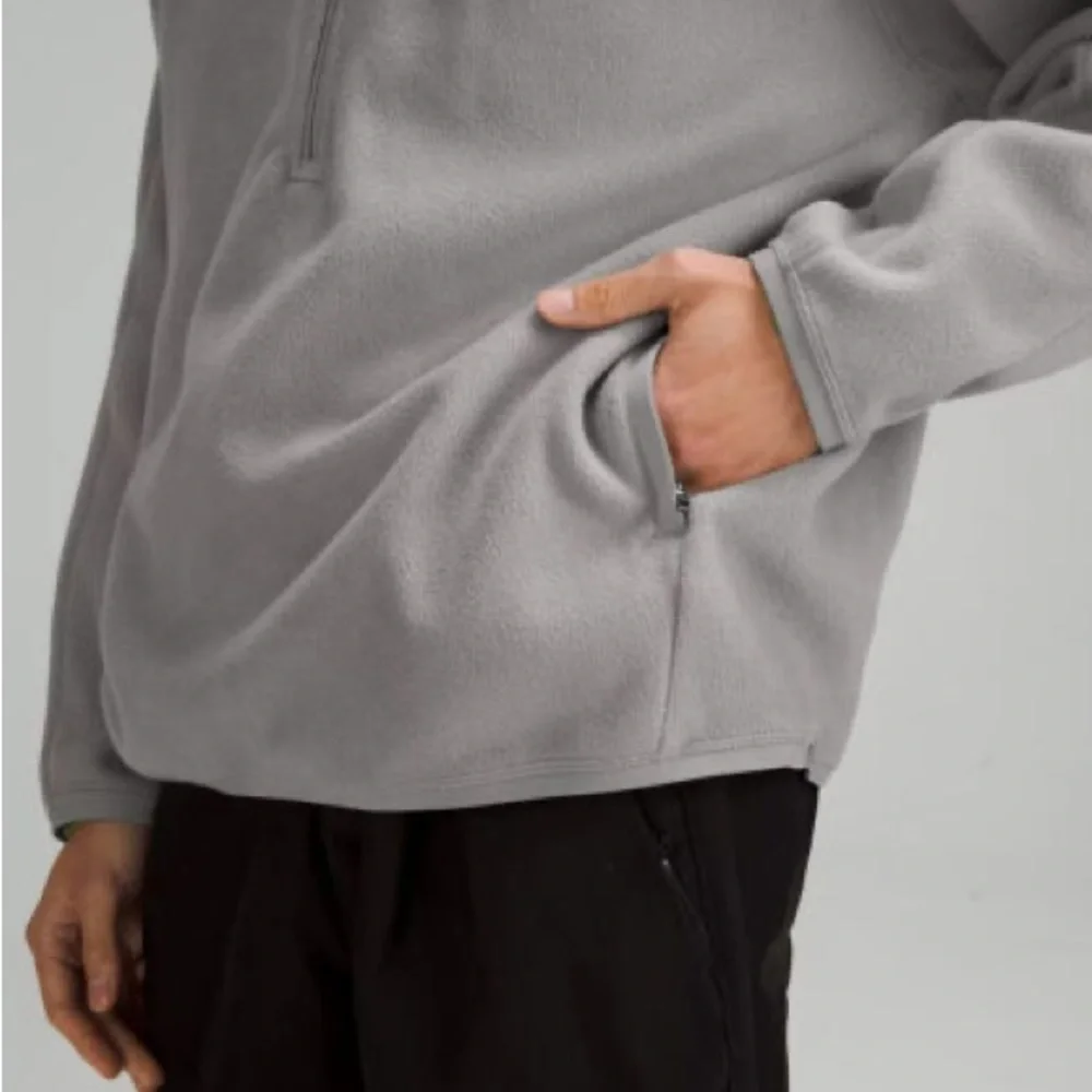 NWT Men's Lululemon Oversized-Fit Fleece Half Zip Grey - Picture 1 of 5